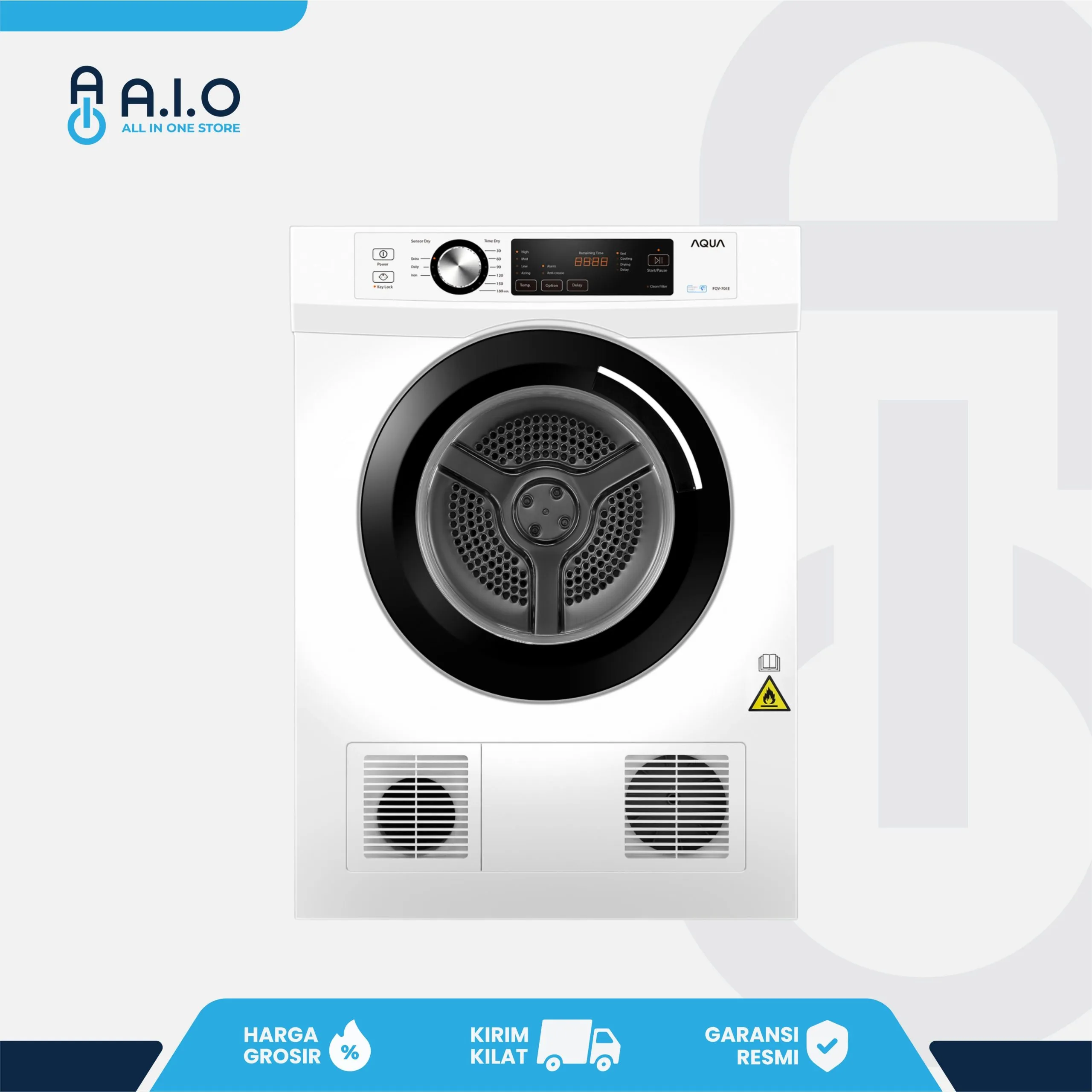 AQUA - VENTED DRYER 7 KG - FQV 701E