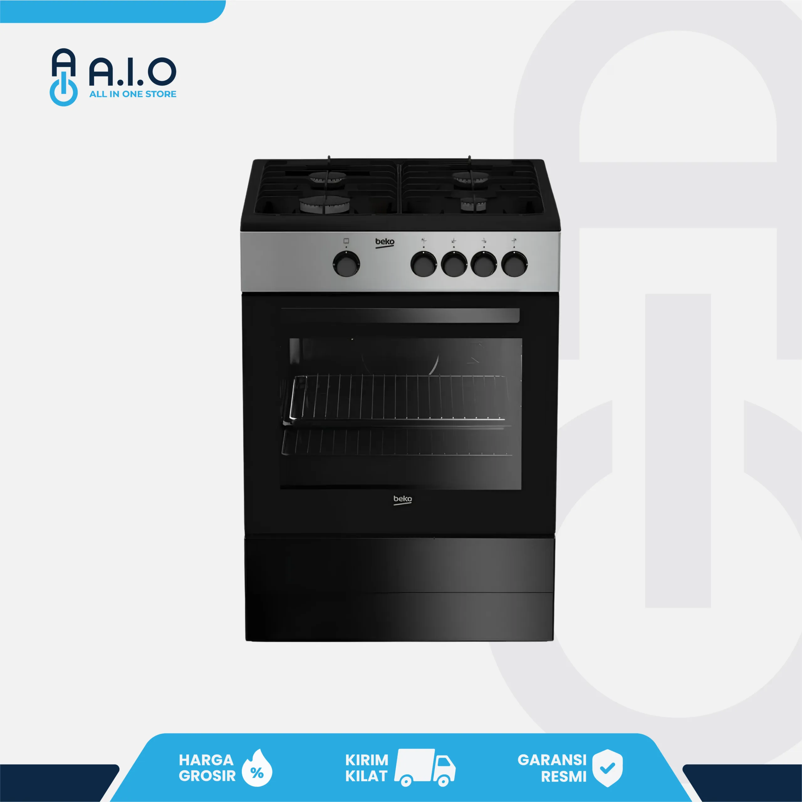 BEKO - KOMPOR GAS OVEN 4 TUNGKU - FSG62000GS