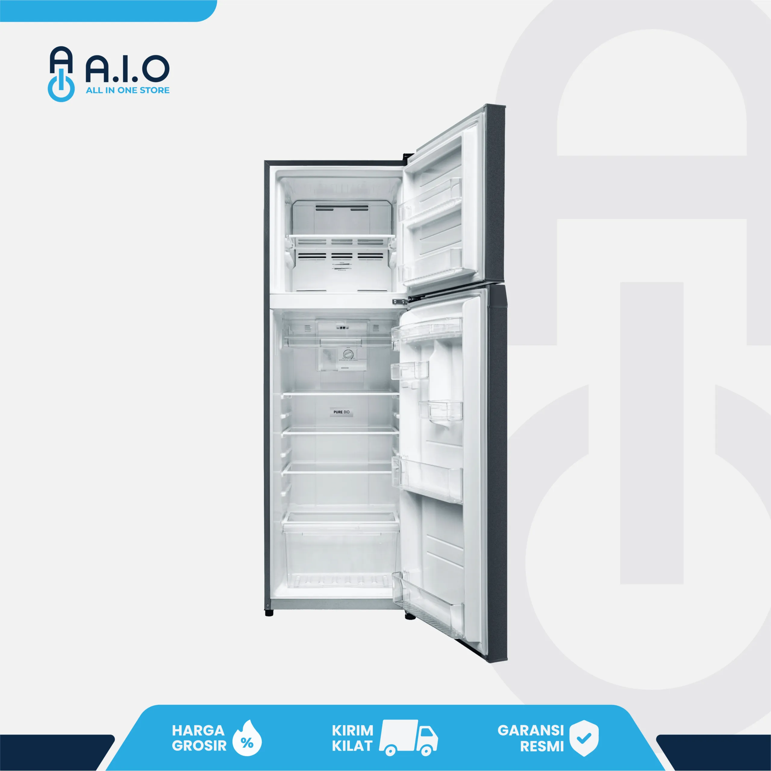 TOSHIBA - KULKAS 2 PINTU 180 L - GR RT234WE PMF - Gambar 2