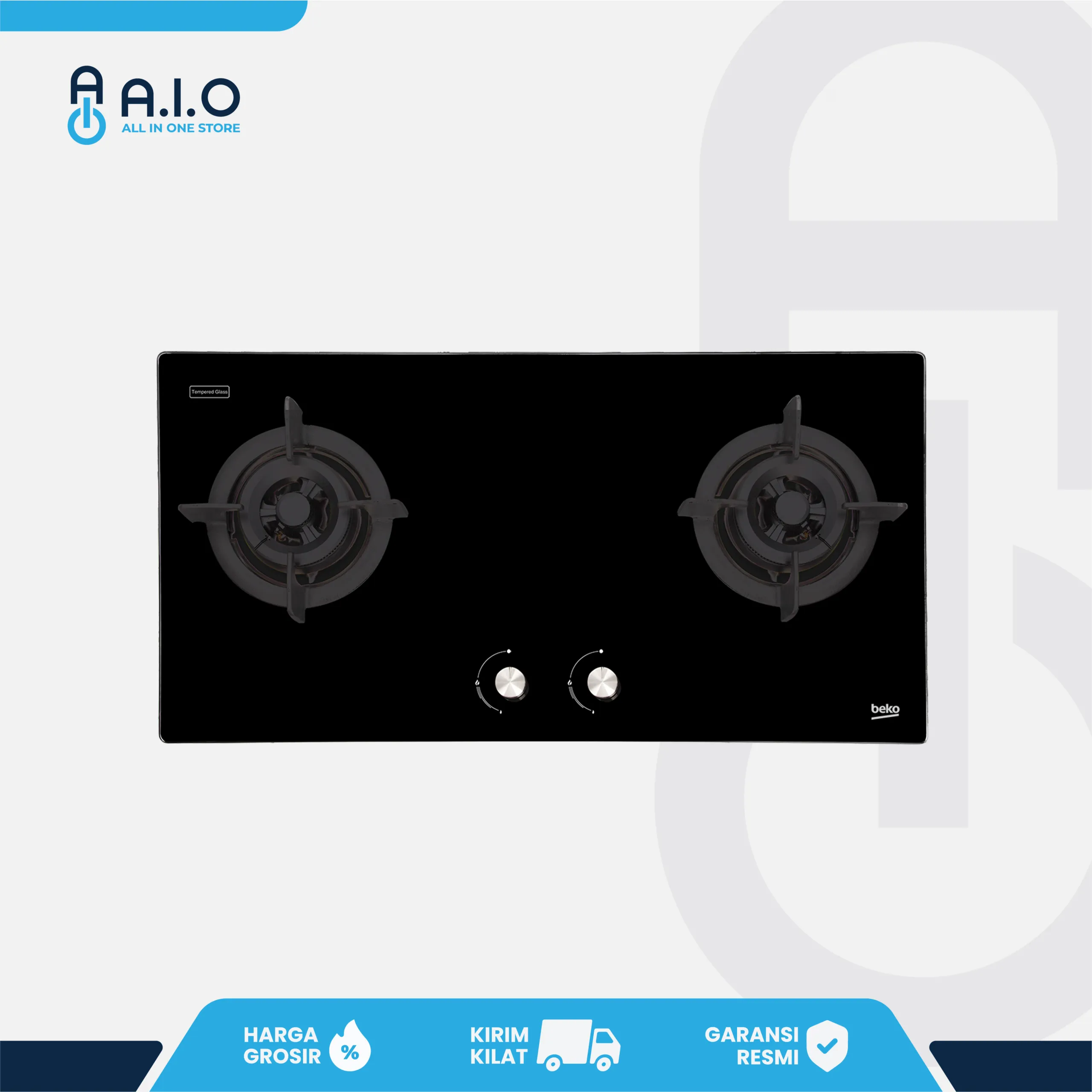 BEKO - KOMPOR GAS TANAM 2 TUNGKU - HISW92225SOB