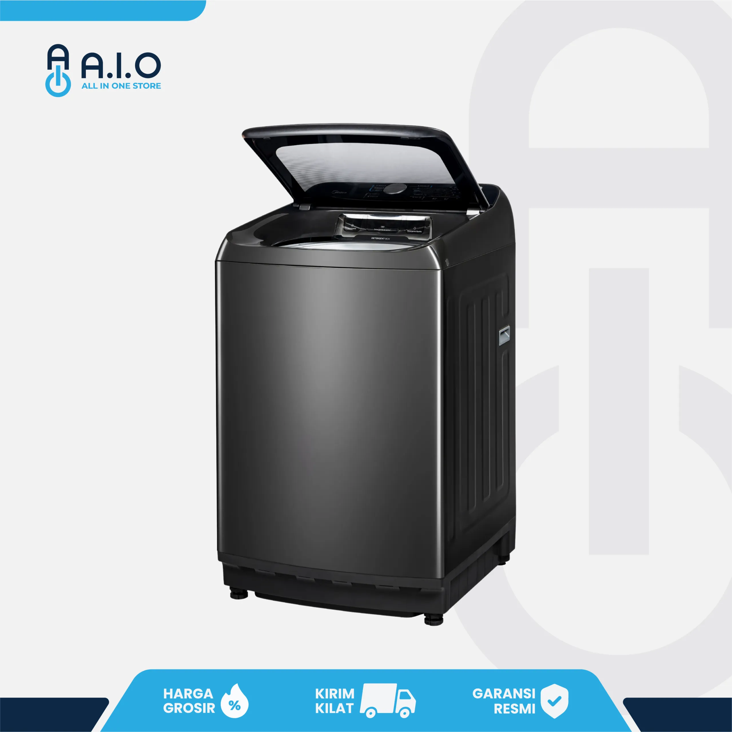 MIDEA - MESIN CUCI TOP LOADING 15 KG - MA512W150D 6 MA512W150D OPEN