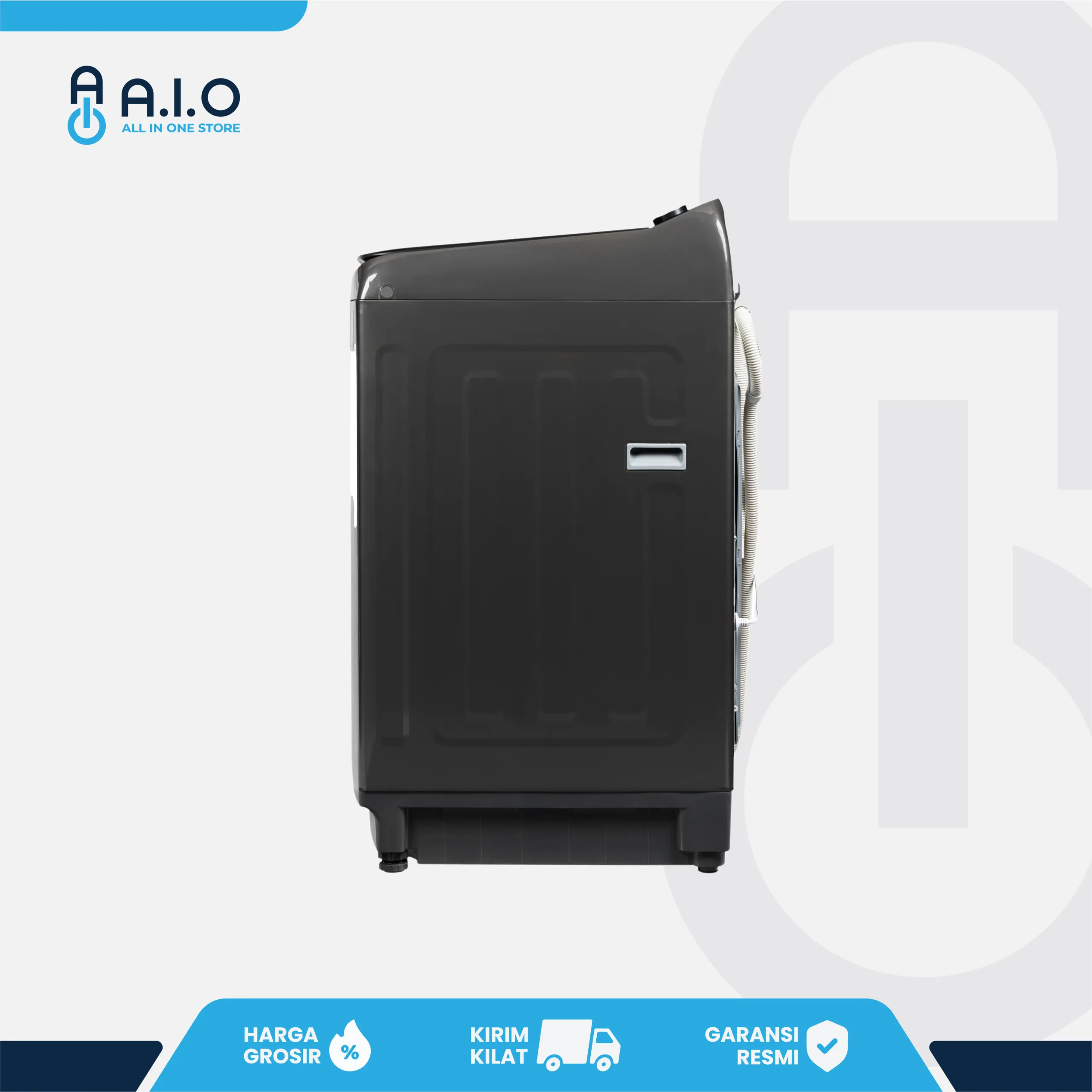 MIDEA - MESIN CUCI TOP LOADING 15 KG - MA512W150D 2 MA512W150D SIDE