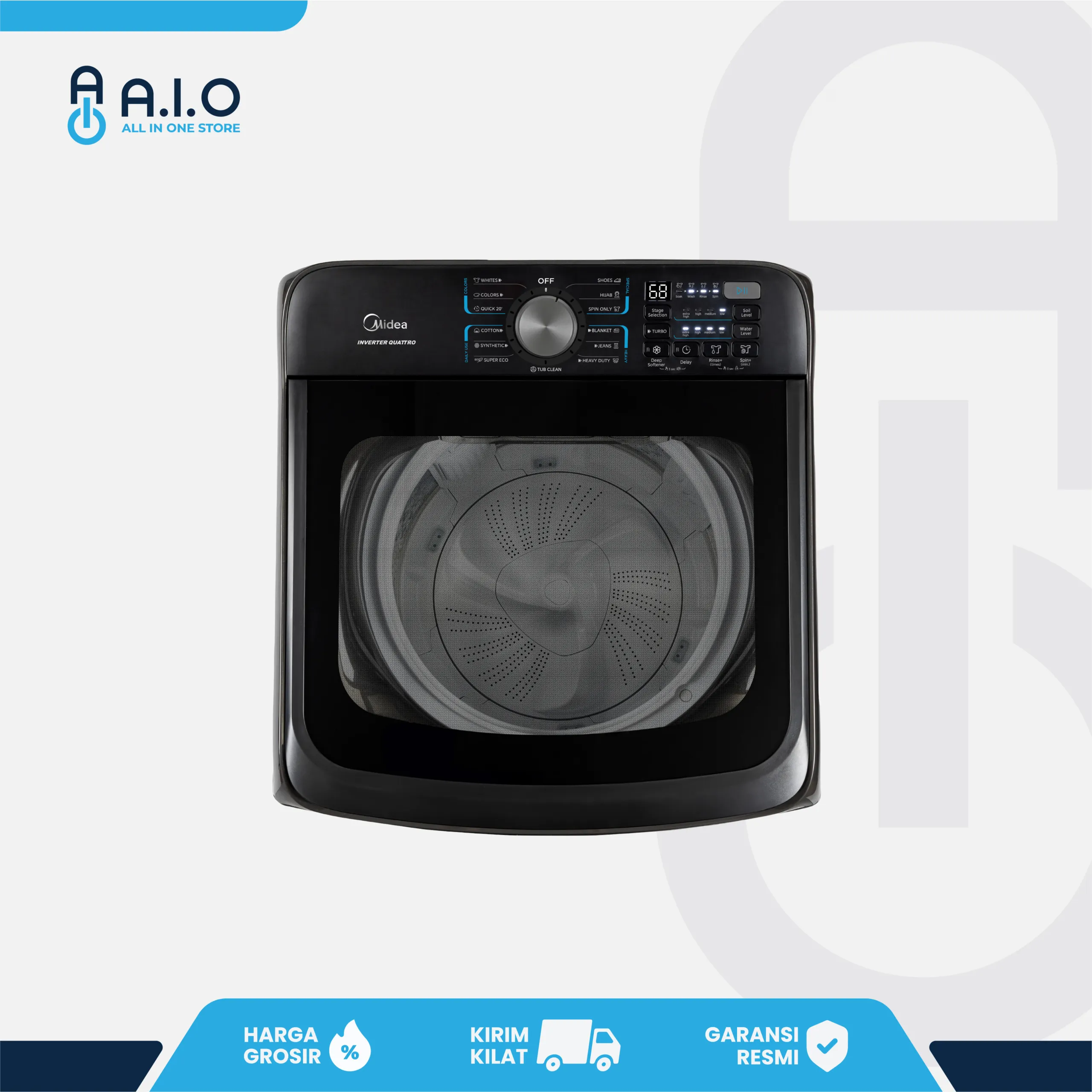 MIDEA - MESIN CUCI TOP LOADING 15 KG - MA512W150D 3 MA512W150D TOP