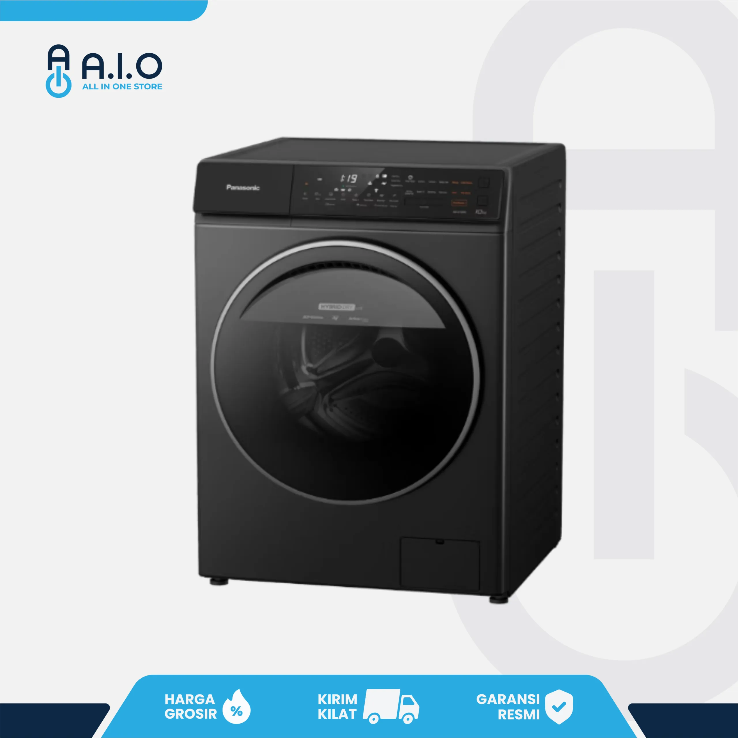 PANASONIC - MESIN CUCI FRONT LOADING 10 KG - NA V10FR1BNE 3 NA V10FR1BNE RIGHT