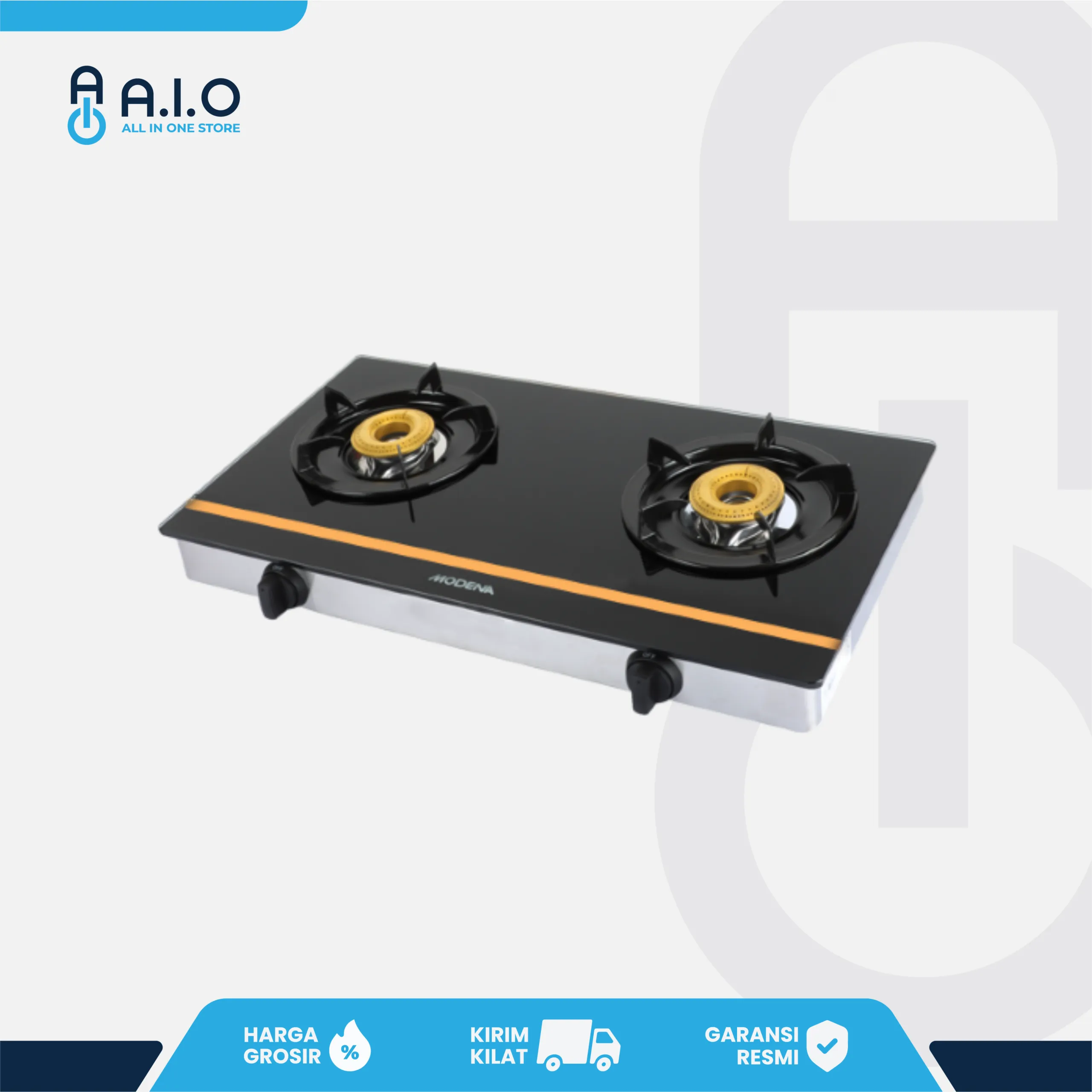 MODENA - KOMPOR GAS PORTABLE 2 TUNGKU - PC 2721 L 1 PC 2721 L RIGHT