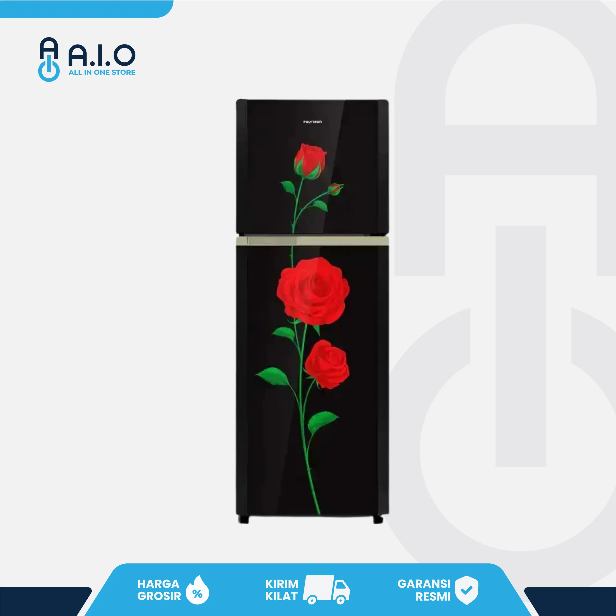 POLYTRON - KULKAS 2 PINTU 190 L - PRM 28CRX