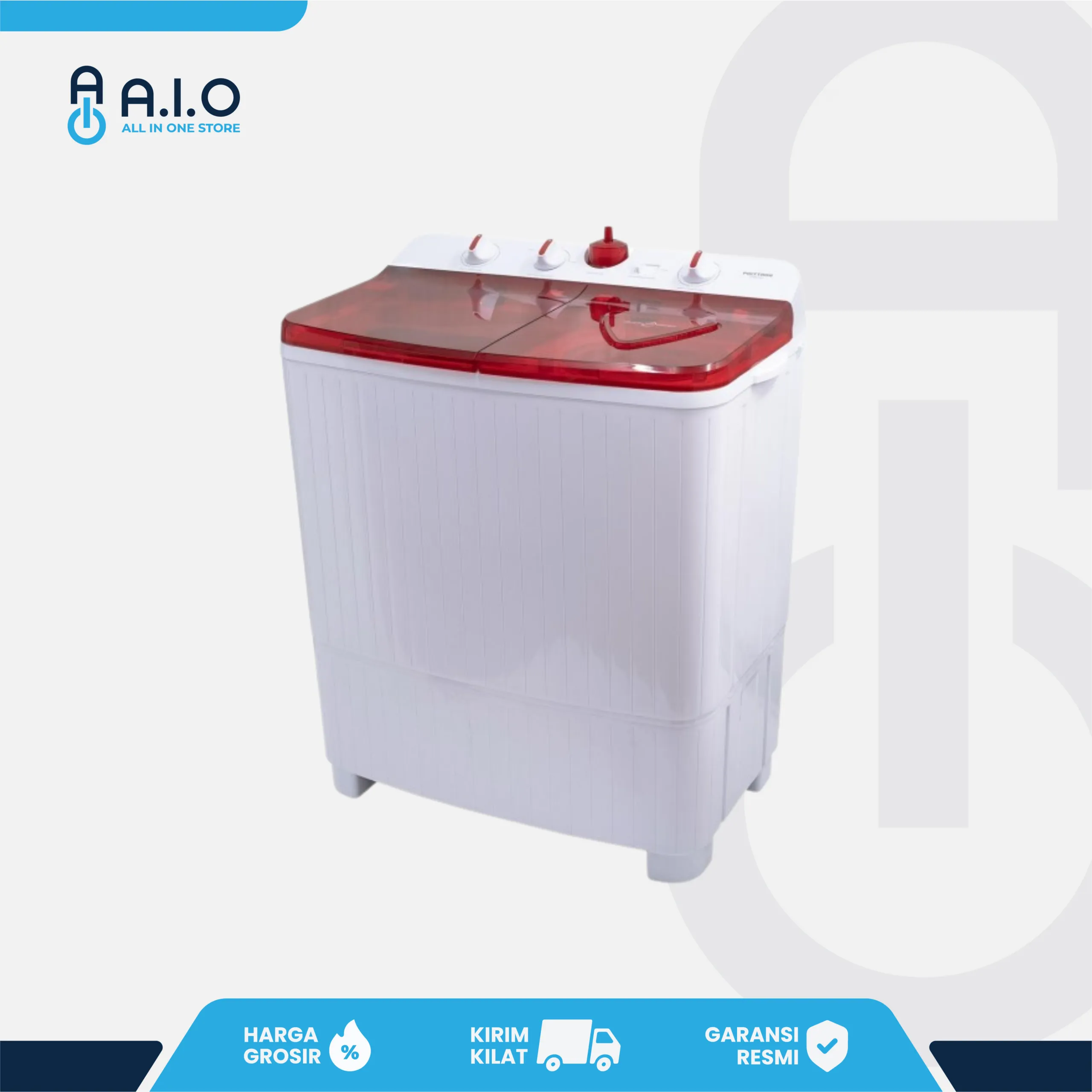 POLYTRON - MESIN CUCI 2 TABUNG 7 KG - PWM 701R