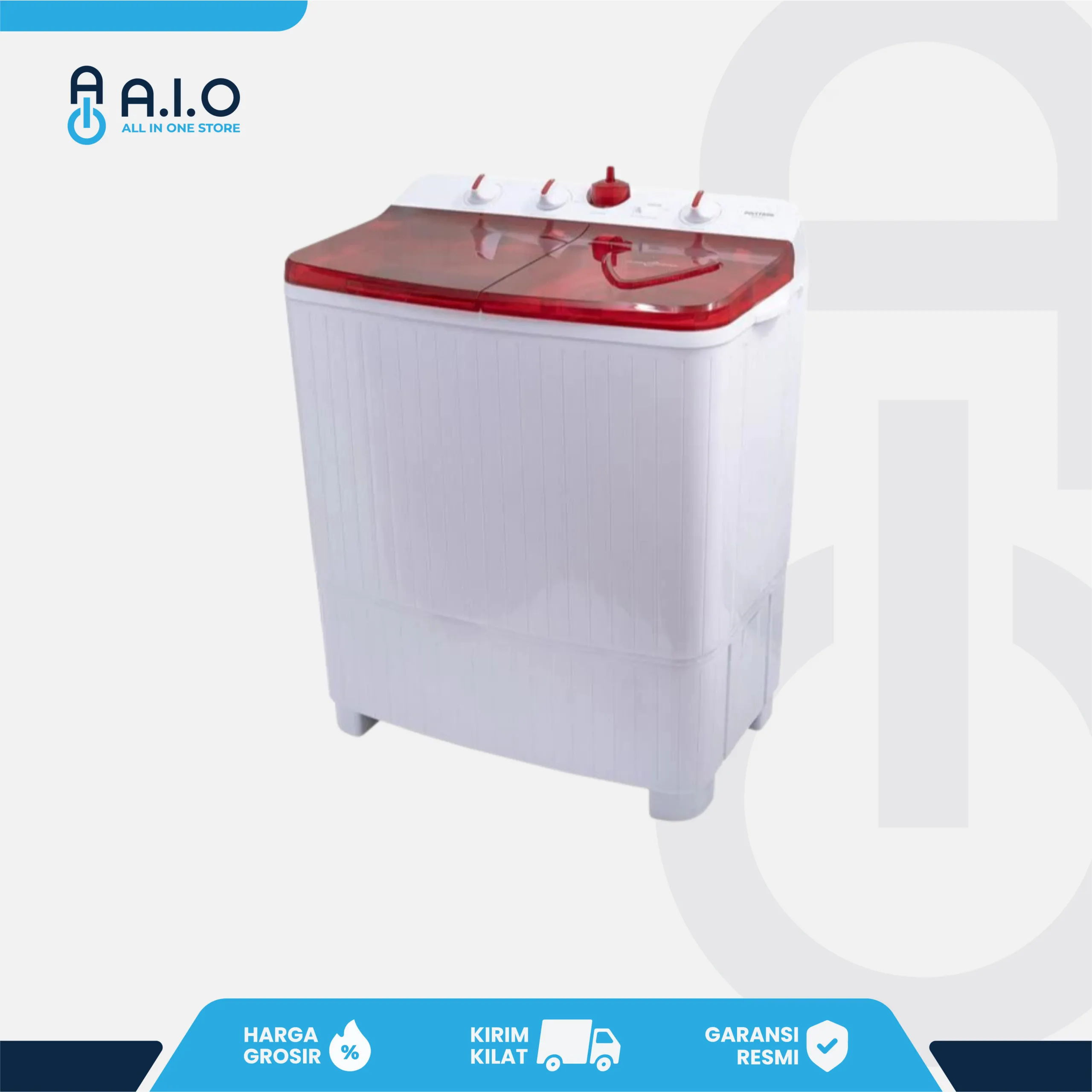 POLYTRON - MESIN CUCI 2 TABUNG 7.5 KG - PWM 751