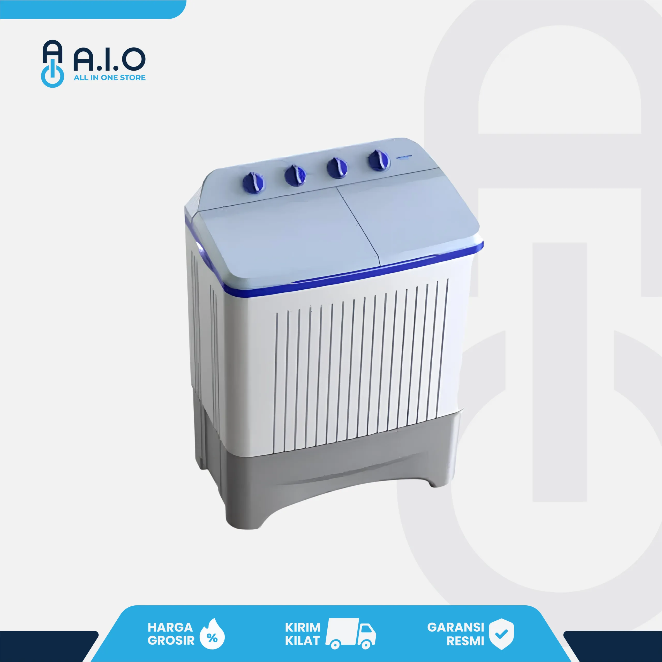 POLYTRON - MESIN CUCI 2 TABUNG 9 KG - PWM 9366