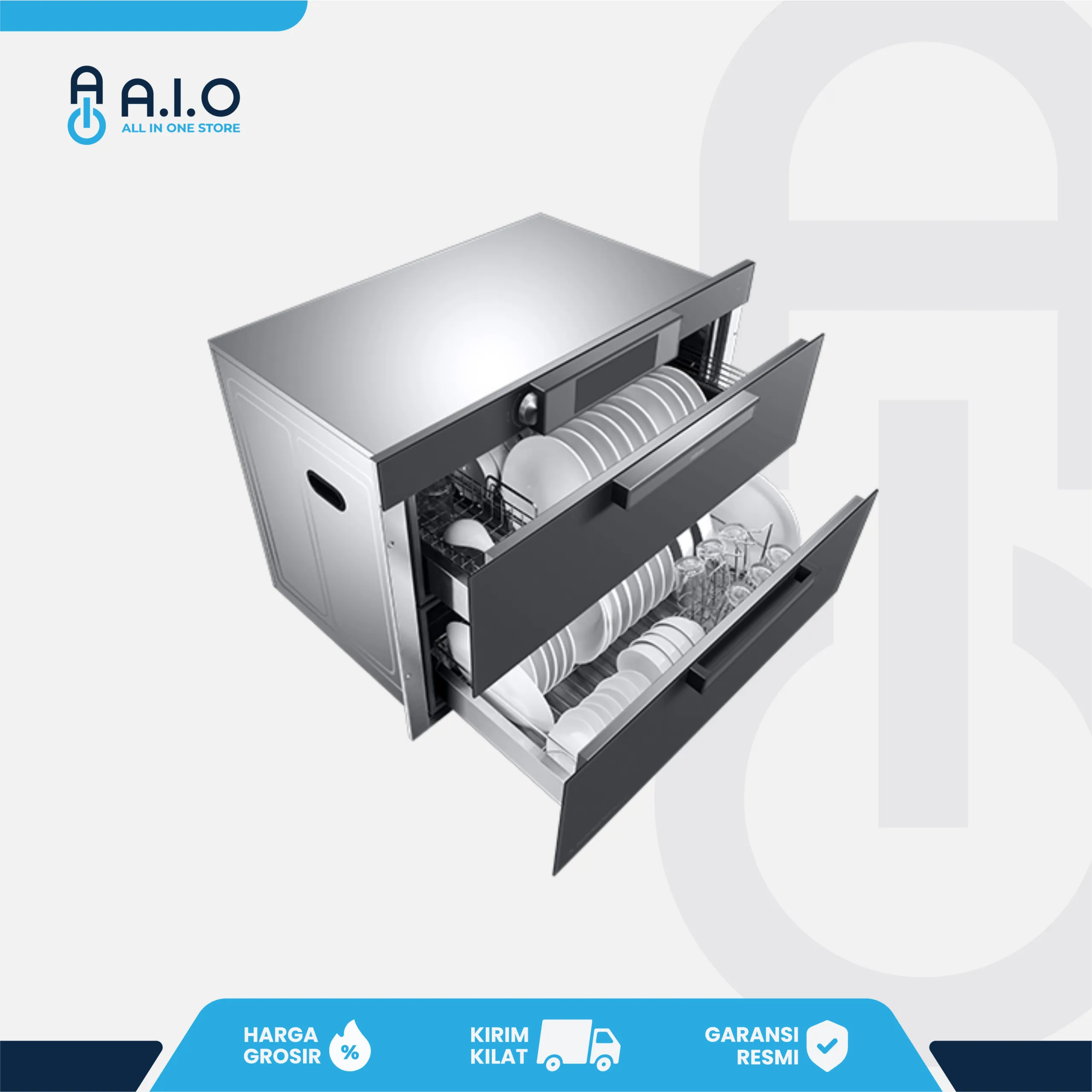 C/ROBAM - BUILT IN DISINFECTION CABINET - XG858 2 XG858 LEFT OPEN