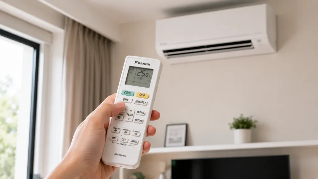 Cara Menggunakan Remote AC Daikin
