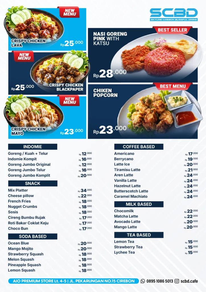 New Menu SCBD