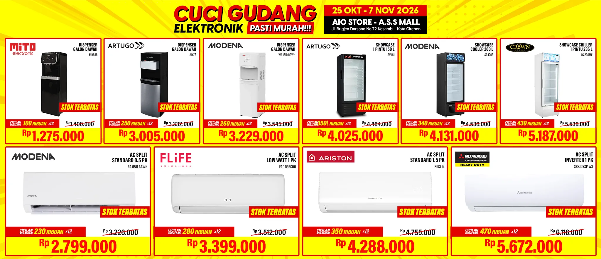 cuci gudang 2 AIO Store Toko Elektronik Terbaik di Jawa Barat