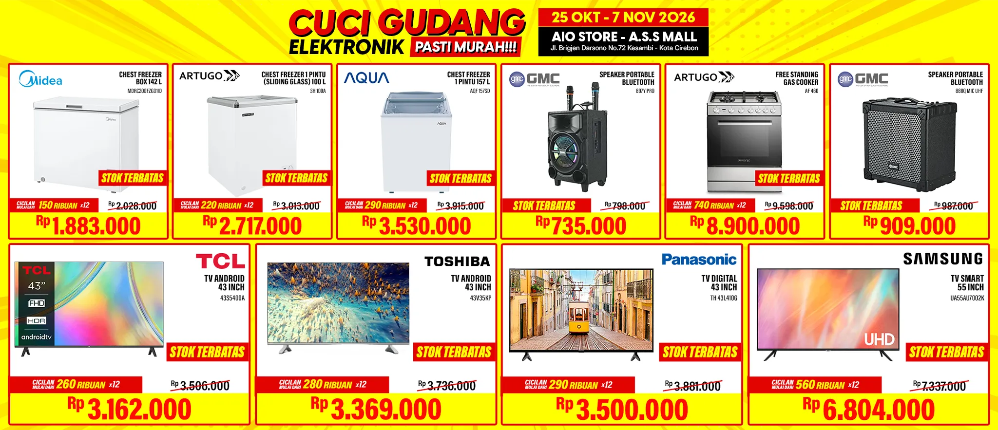 cuci gudang 3 AIO Store Toko Elektronik Terbaik di Jawa Barat