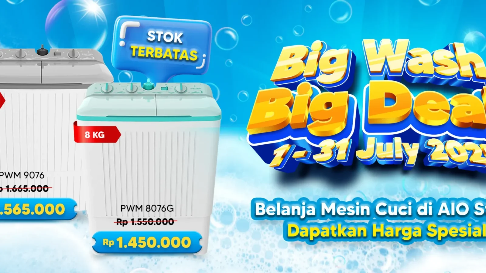 Promo Mesin Cuci AIO Store