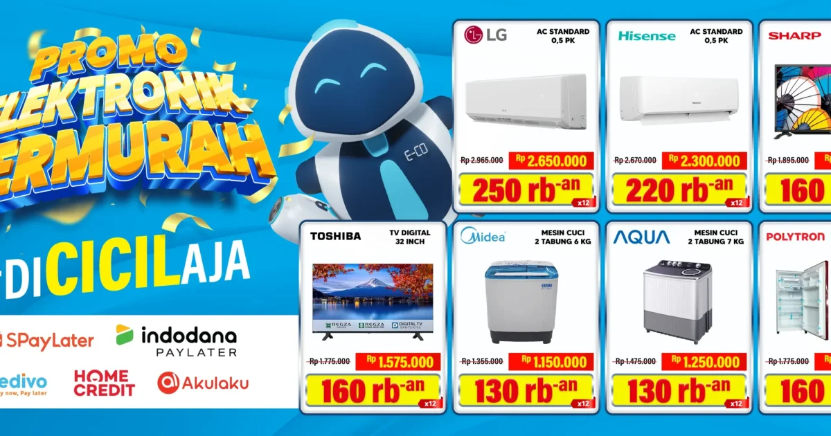 Promo Belanja Elektronik Termurah y Banner AIO Store