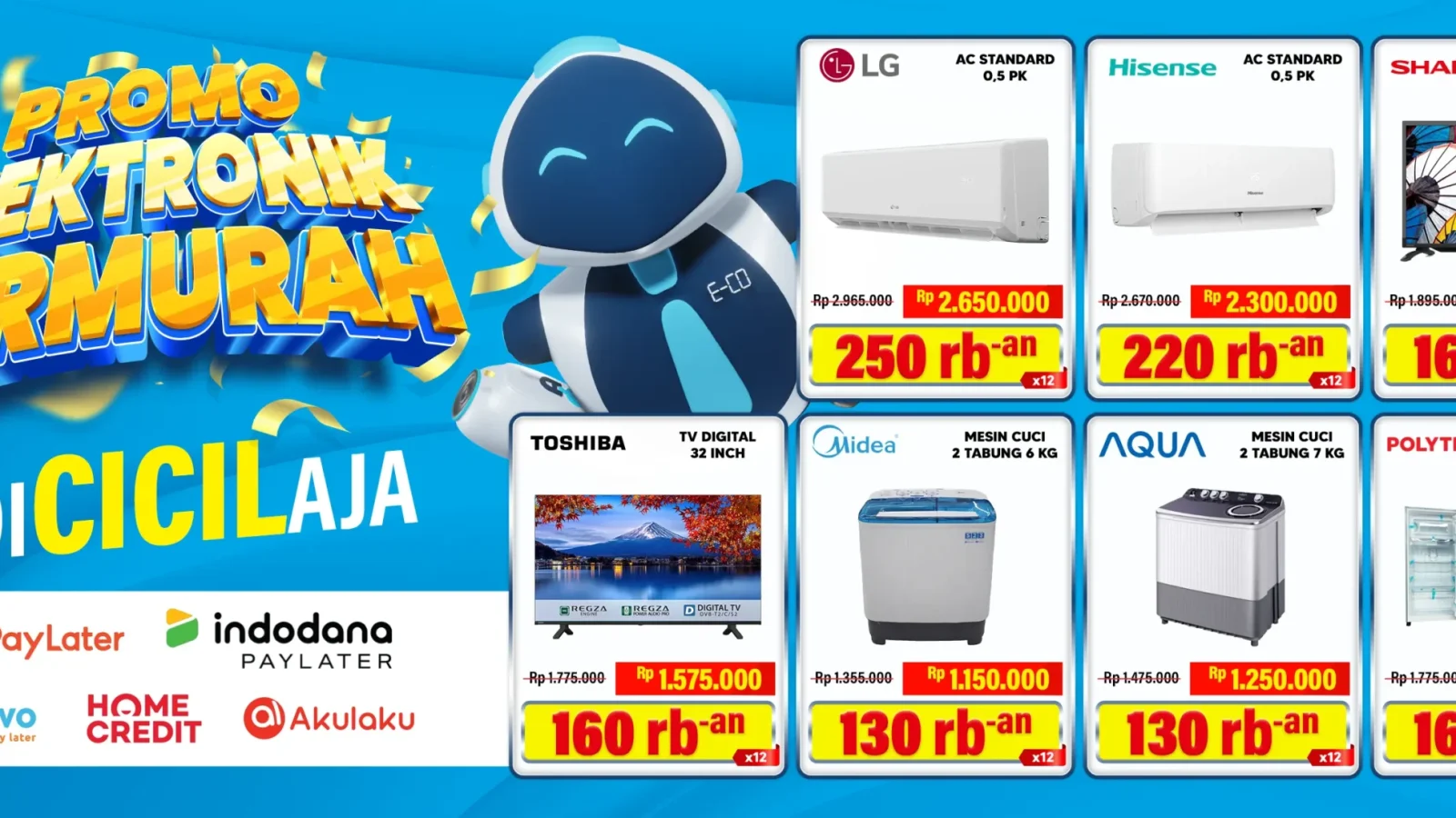 Promo Belanja Elektronik Termurah y Banner AIO Store